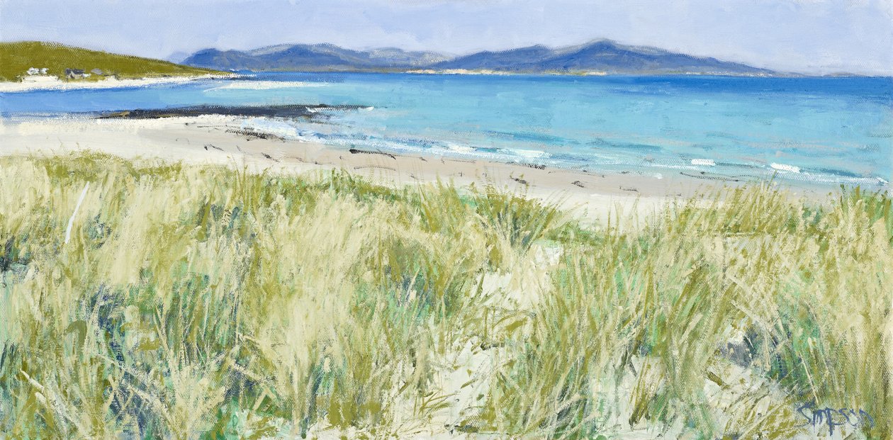 Strandfű, Berneray, 2011 (olaj, vászon) alkotó: Charles Simpson