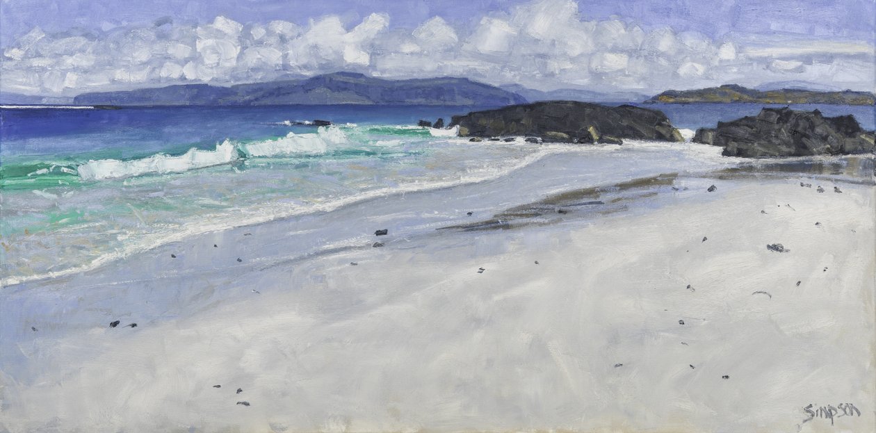 Beach Rocks, Iona, 2016 (olaj, vászon) alkotó: Charles Simpson
