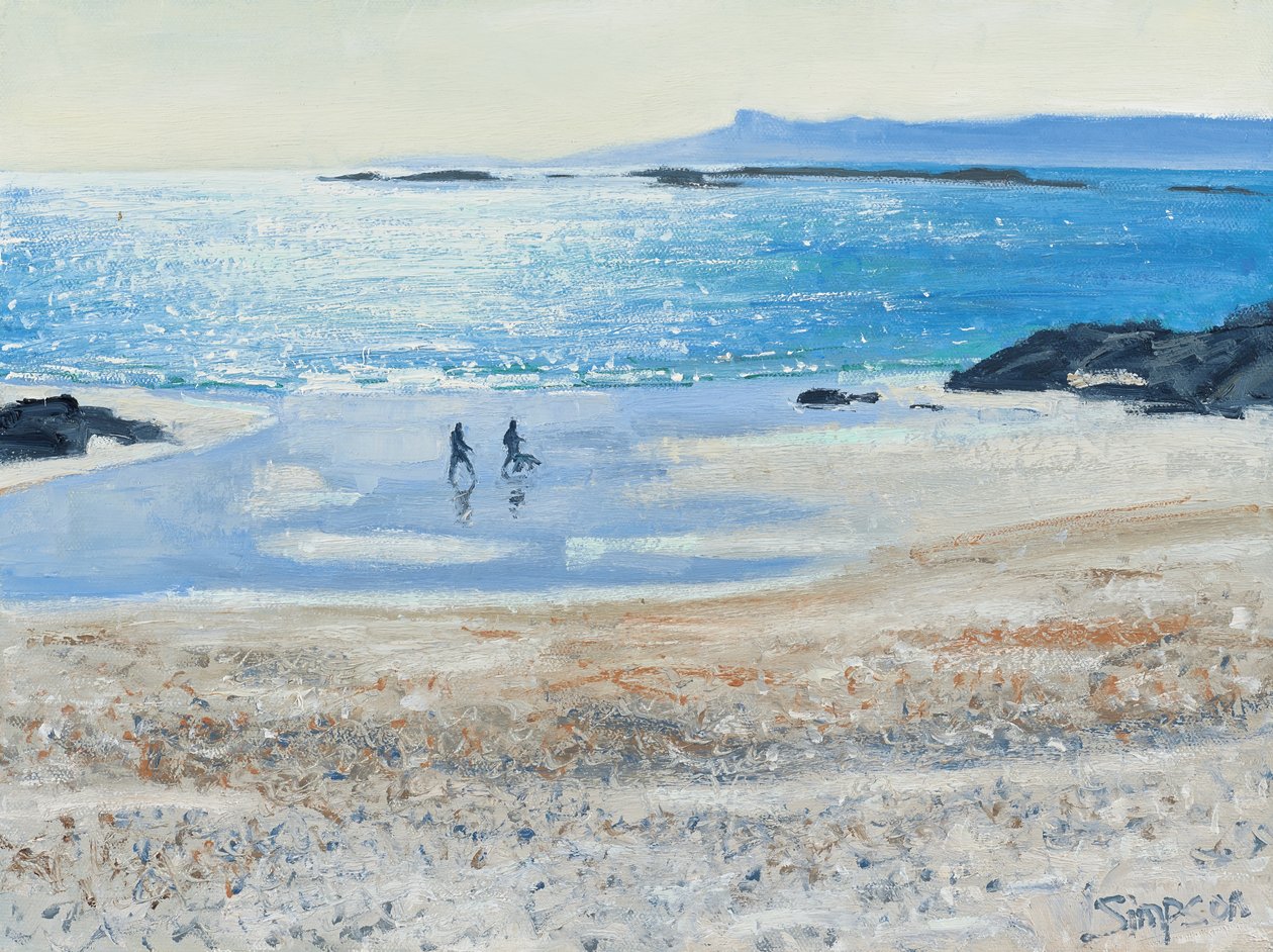 Crossing the Beach, 2014 (olaj, vászon) alkotó: Charles Simpson