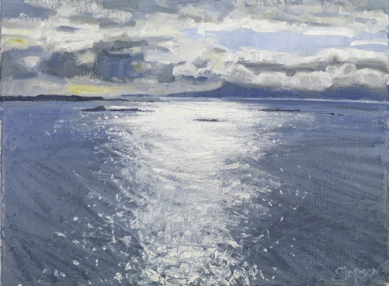 Sötét este, 2017 (olaj, vászon) alkotó: Charles Simpson