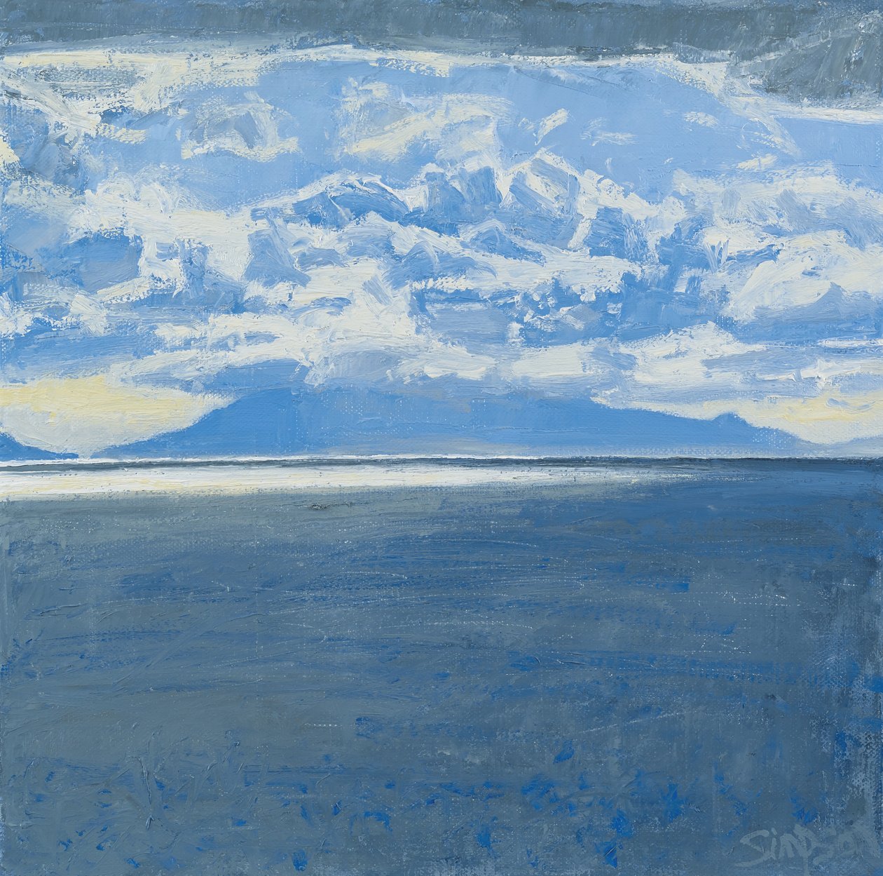Sötét tenger, Rum, 2015 (olaj, vászon) alkotó: Charles Simpson