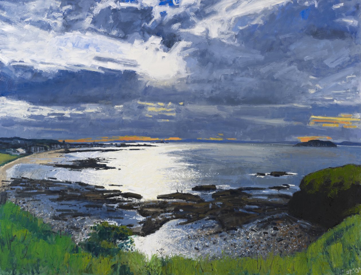 Este, North Berwick, 2012 (olaj, vászon) alkotó: Charles Simpson