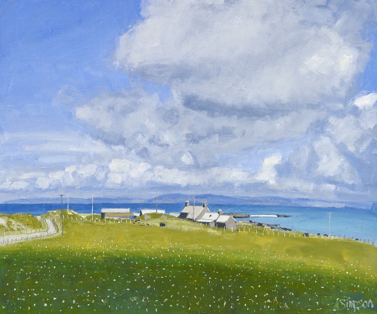 Iona Farm, 2013 (olaj, vászon) alkotó: Charles Simpson