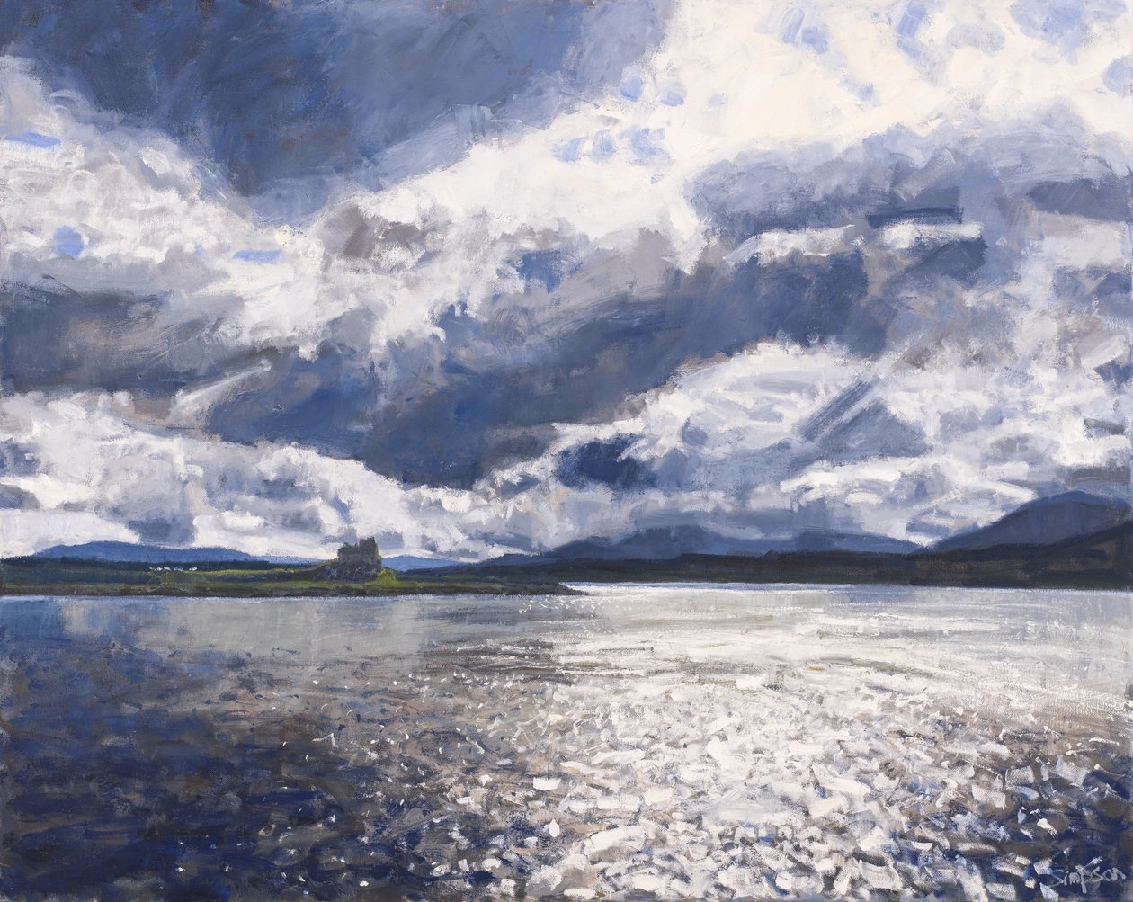 Passing Duart, 2017 (olaj, vászon) alkotó: Charles Simpson