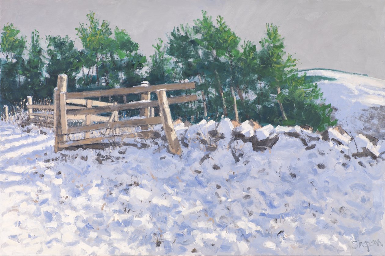 Small Wood, Torwoodlee, 2017 (olaj, vászon) alkotó: Charles Simpson
