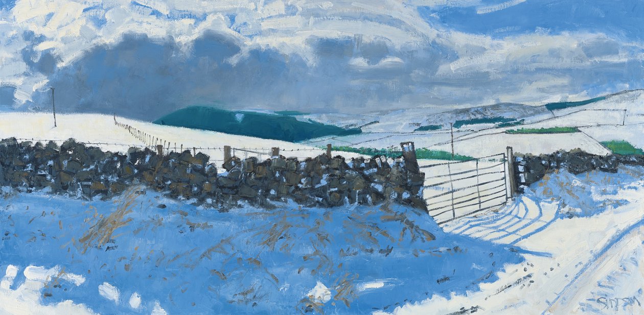 Hótáj, március eleje, 2014 (olaj, vászon) alkotó: Charles Simpson