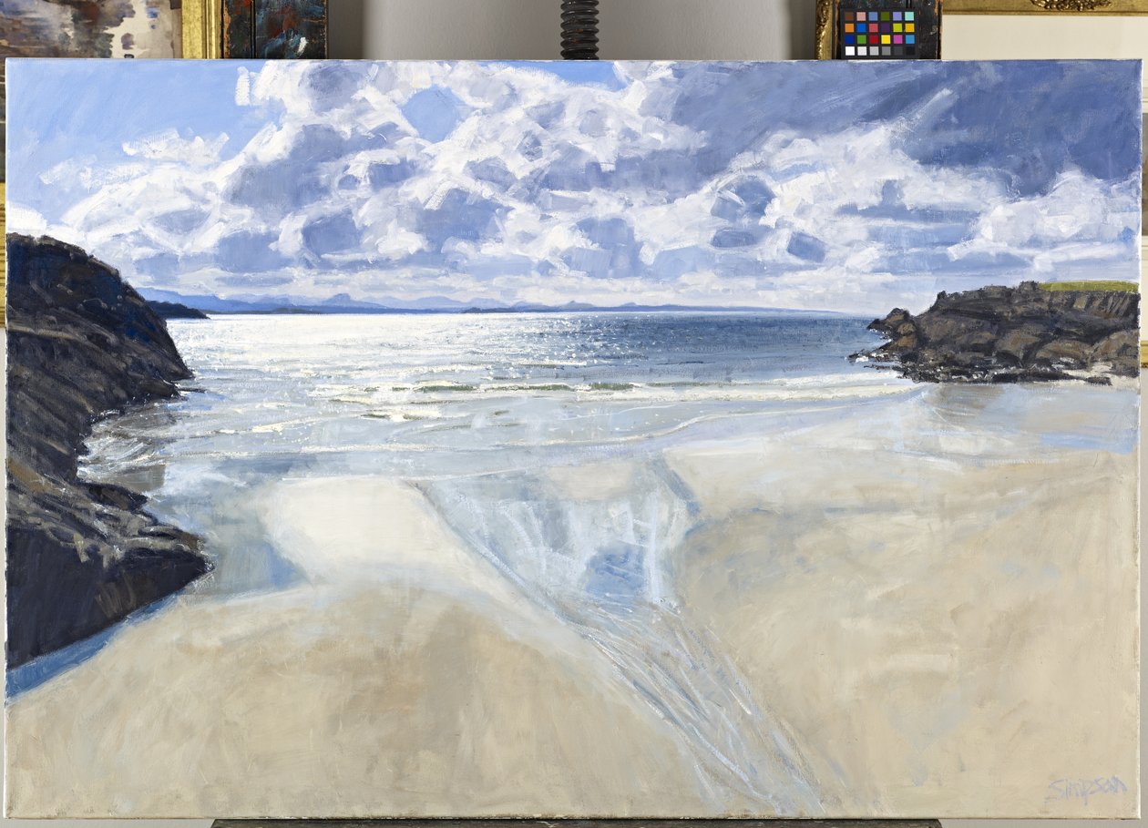 Dél, Achiltibuie Distant, 2011 (olaj, vászon) alkotó: Charles Simpson