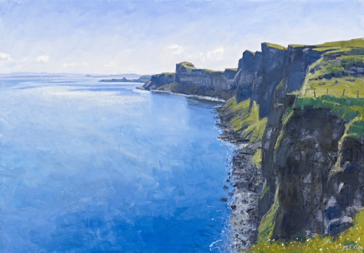Summer Cliffs, Skye, 2011 (olaj, vászon) alkotó: Charles Simpson