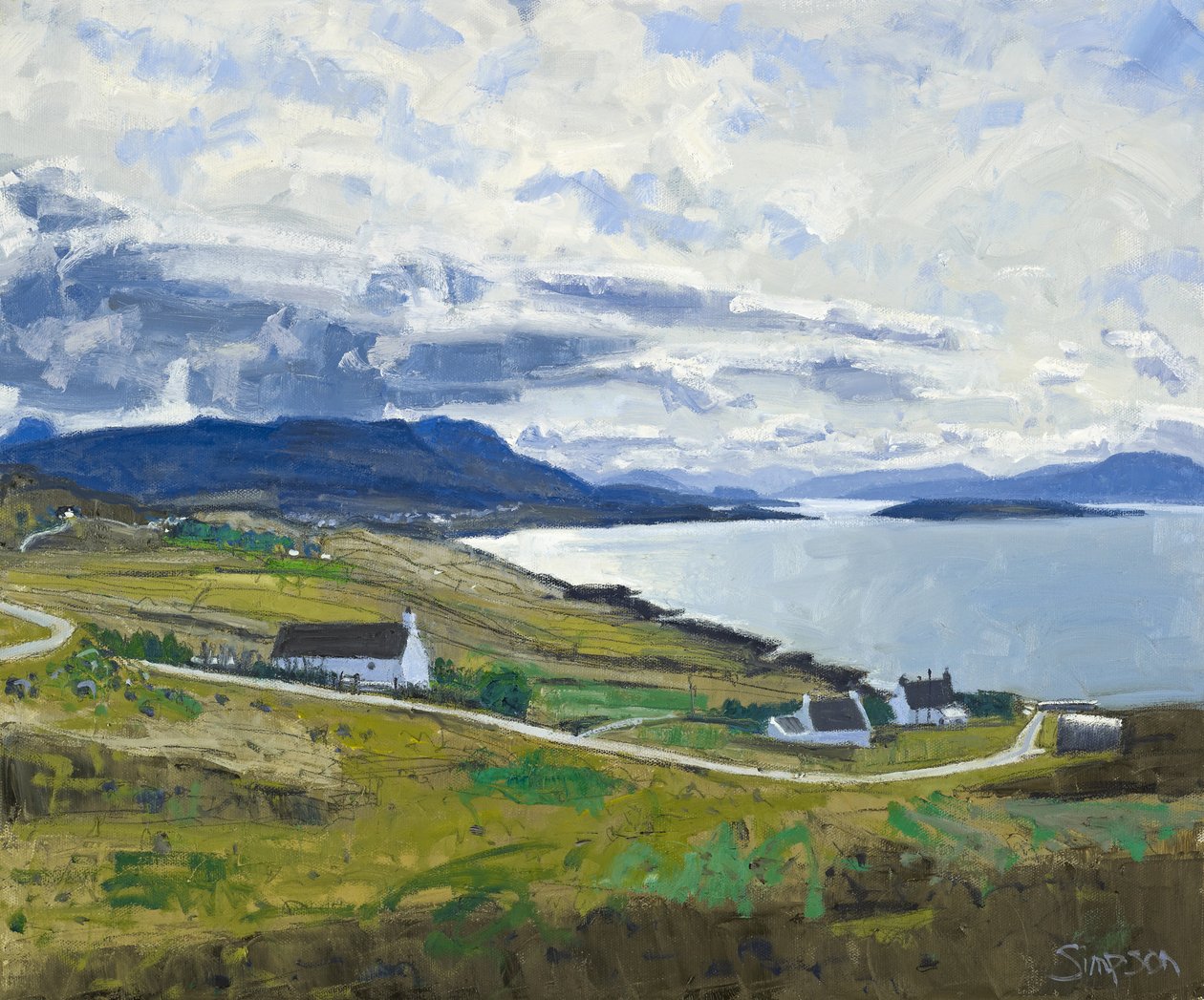 Ben Mor Coigach felé, 2011 (olaj, vászon) alkotó: Charles Simpson