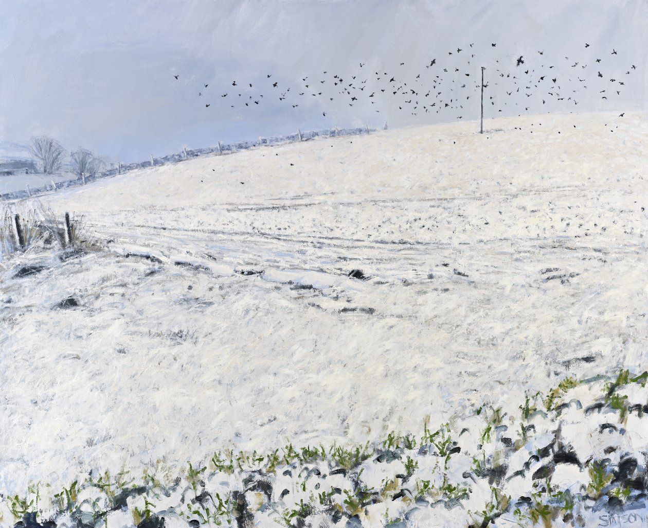 Téli varjak, 2012 (olaj, vászon) alkotó: Charles Simpson