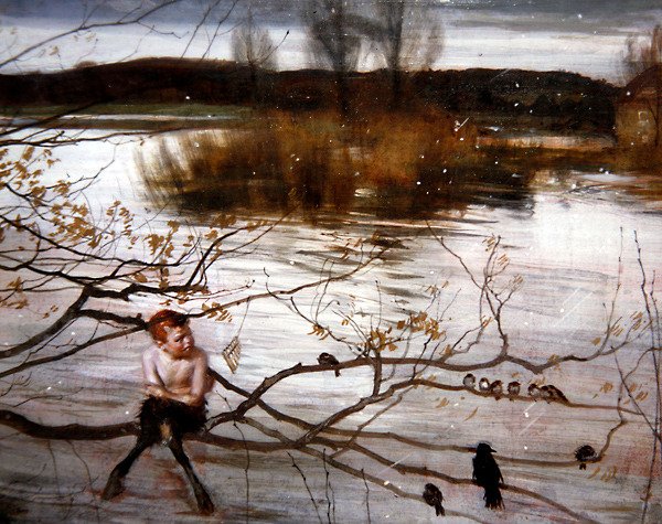 A szép elmenekült, 1900 körüli (olaj, tábla) alkotó: Charles Sims