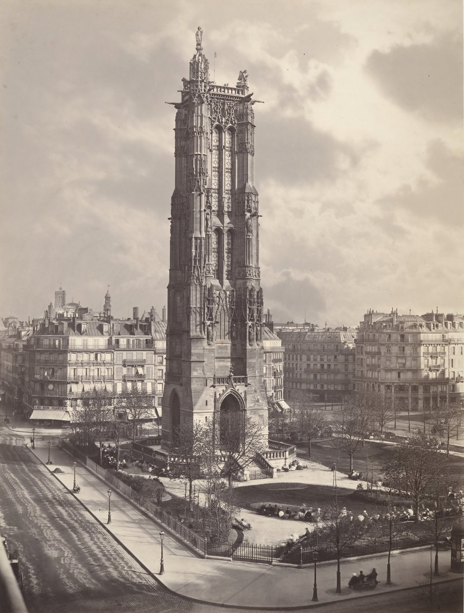 A Tour St. Jacques La Boucherie Párizsban, kb. 1867. alkotó: Charles Soulier