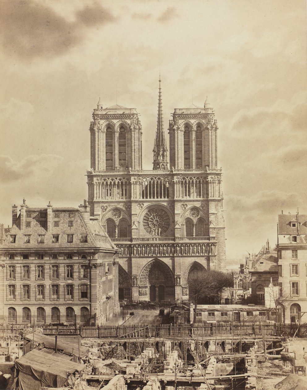Notre Dame de Paris, 1860-as évek eleje. alkotó: Charles Soulier
