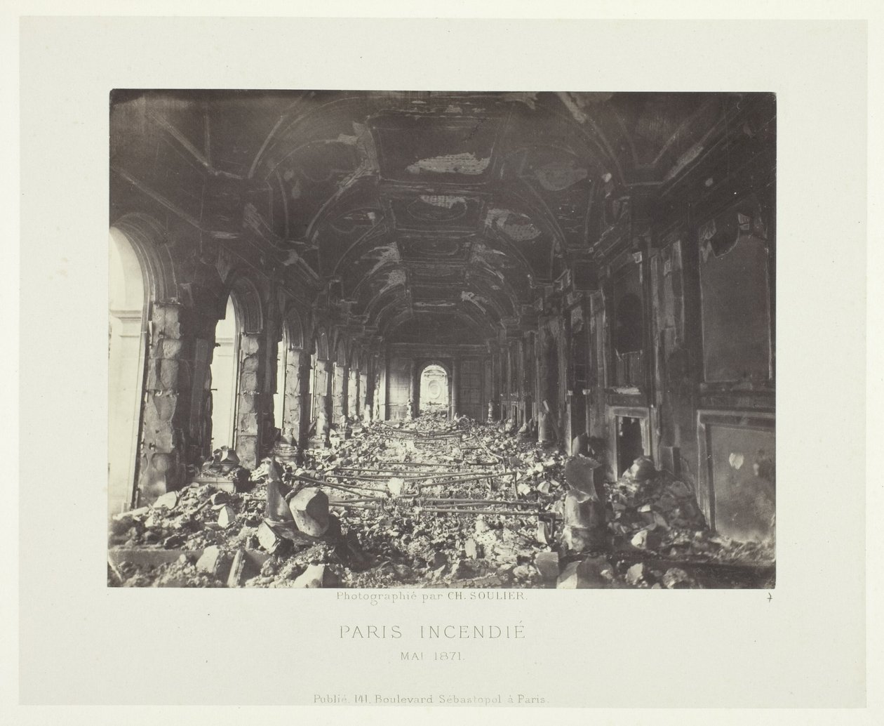 Párizsi tűz (az Államtanács nagyterme) alkotó: Charles Soulier