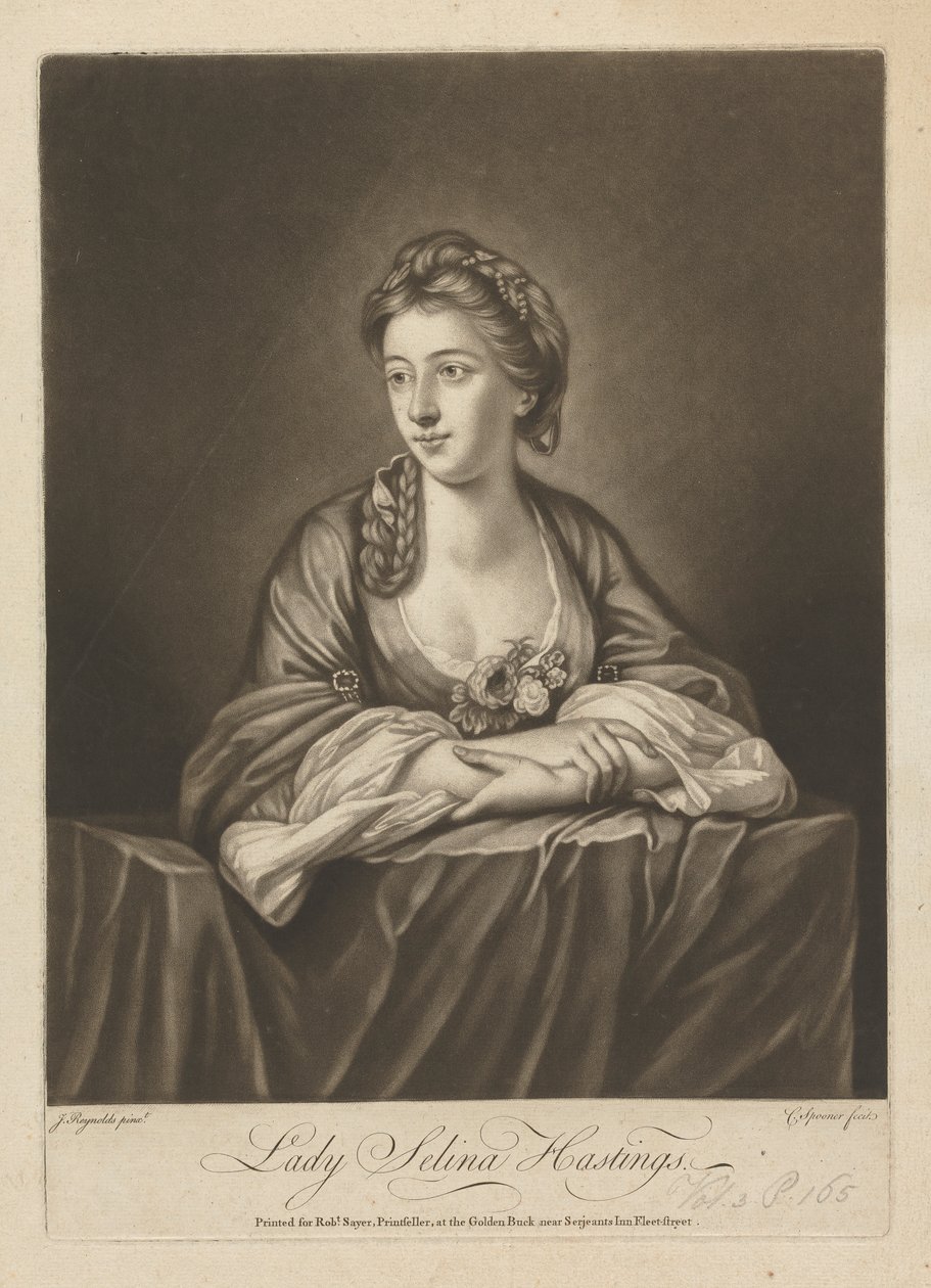 Lady Selina Hastings (született: Shirley), Huntington grófnője alkotó: Charles Spooner