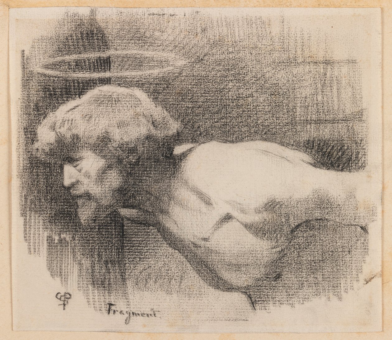 Keresztelő Szent János lefejezése, 1881 körül (faszén papíron) alkotó: Charles Sprague Pearce