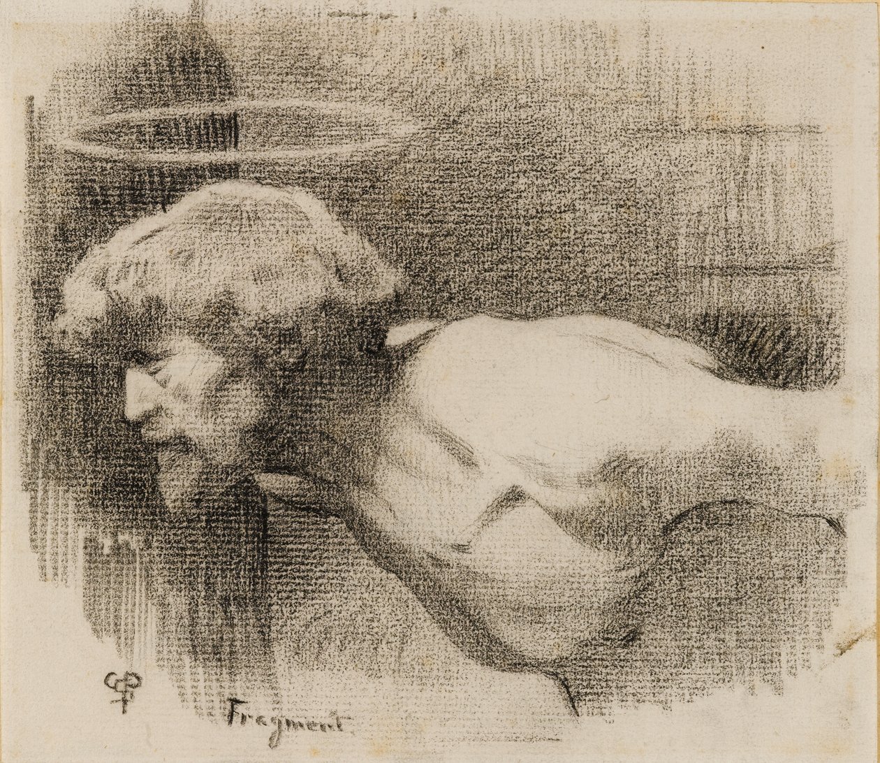 Tanulmány Keresztelő Szent János lefejezéséhez, 1881 körül (szén vastag krémpapíron) alkotó: Charles Sprague Pearce
