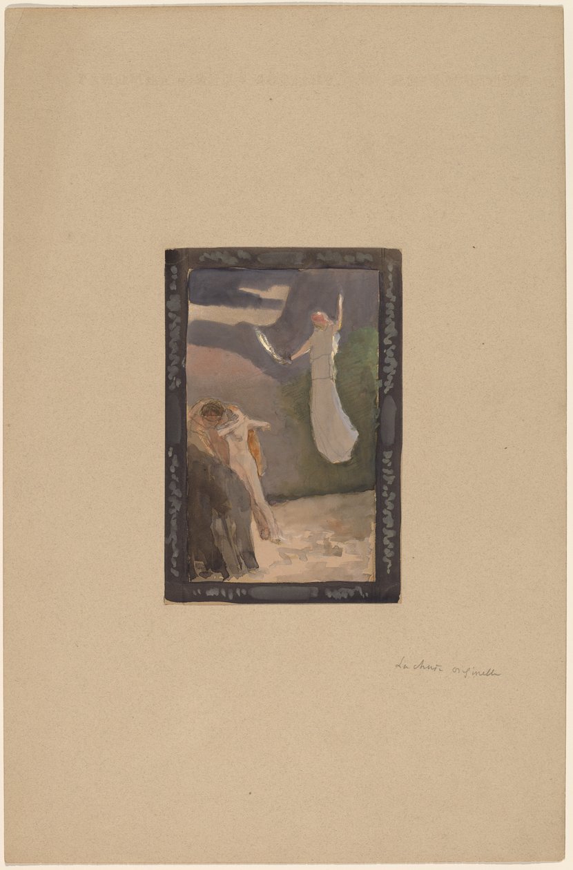 Tanulmány egy panel számára alkotó: Charles Sprague Pearce