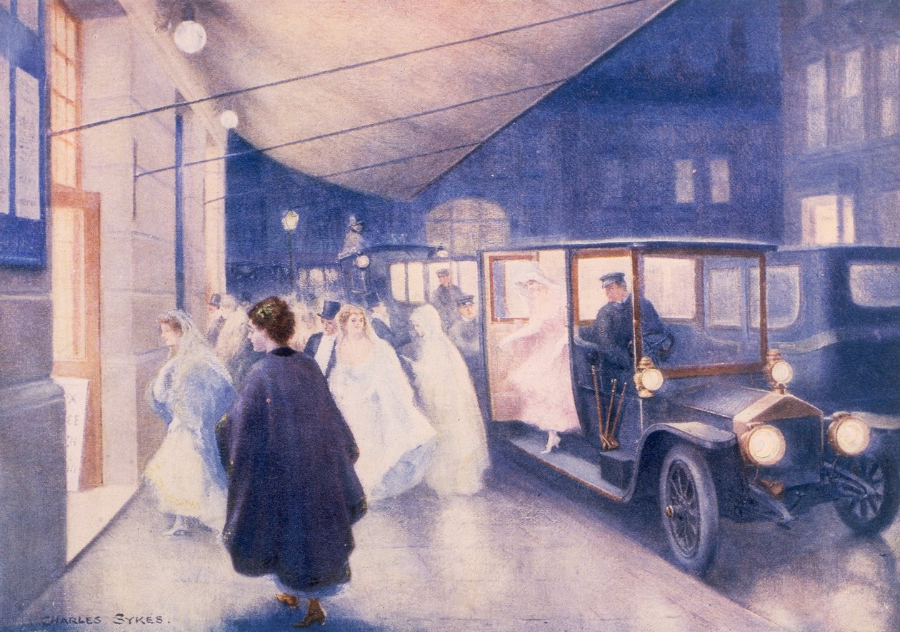 Rolls-Royce autókat reklámozó plakát, c1907 alkotó: Charles Sykes