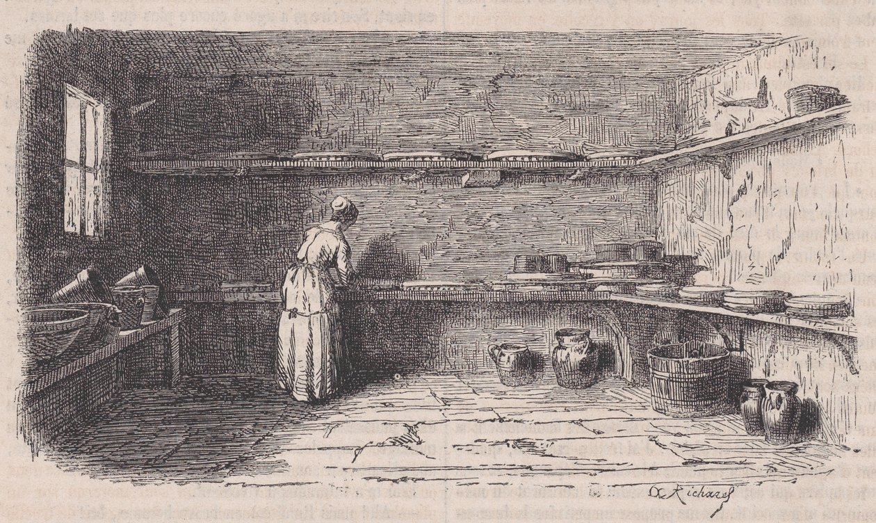 Tejüzem, a Le Magasin Pittoresque-től, kb. 1852. alkotó: Charles Tamisier