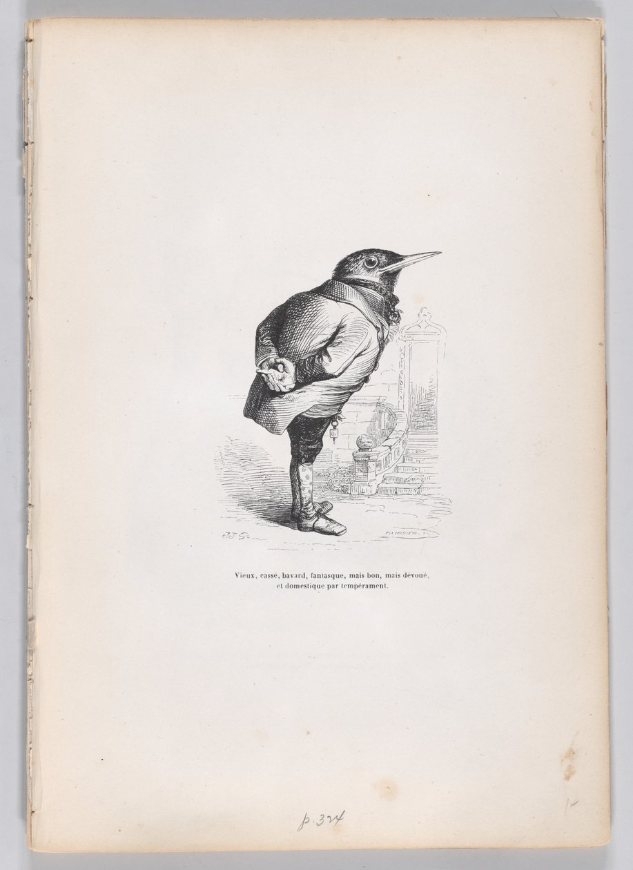 Régi, törött, elcseszett, szeszélyes, mégis jó, de mégis odaadó, vérmérsékletével otthonos..., kb. 1837-47. alkotó: Charles Tamisier