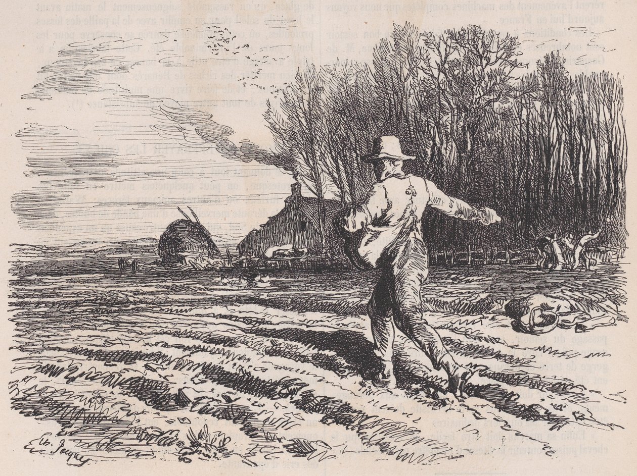 Szórványmag, a Le Magasin Pittoresque-ből, 1857. május. alkotó: Charles Tamisier