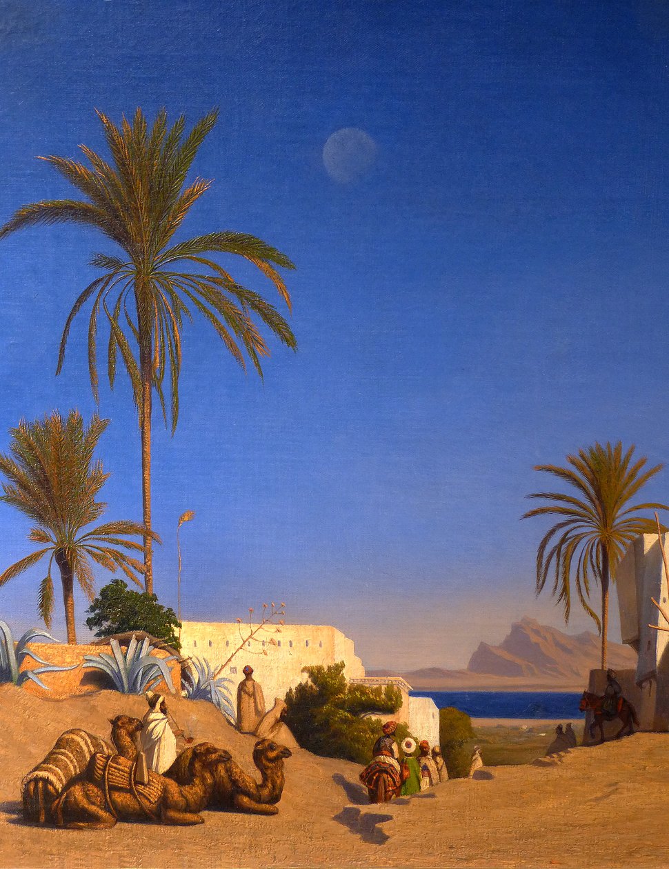 Algériai táj (részlet) alkotó: Charles Theodore (1814 88) Frere