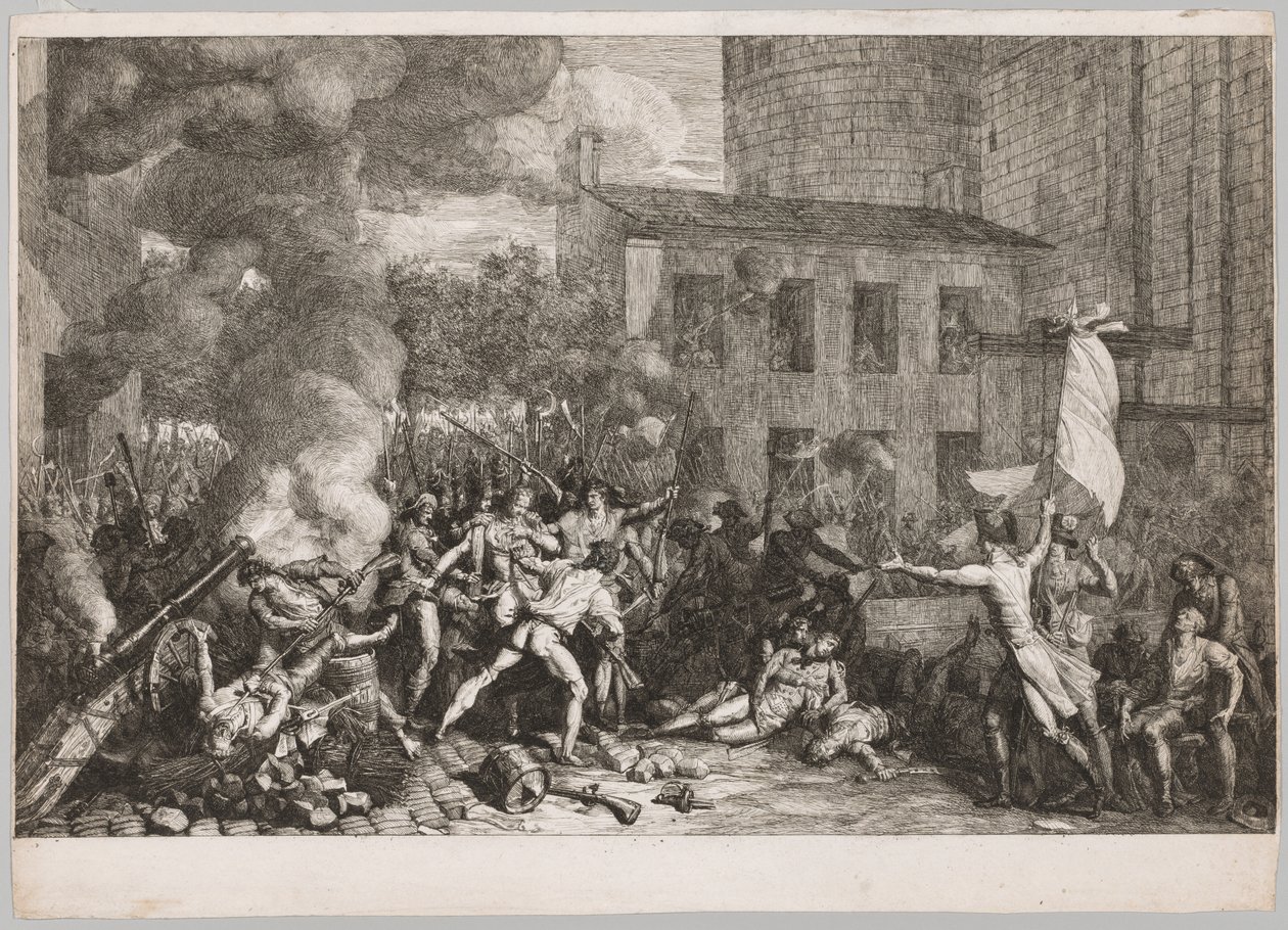 A Bastille megtámadása, 1789. július 14., 1790. alkotó: Charles Thevenin