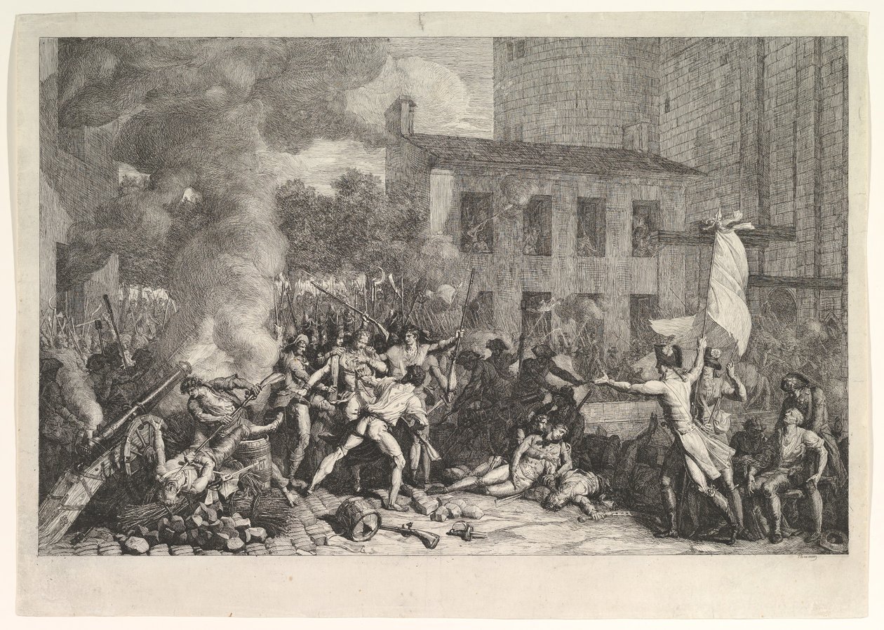 A Bastille megrohamozása 1789. július 14-én A Bastille megrohanása 1789. július 14-én, kb. 1793. alkotó: Charles Thevenin