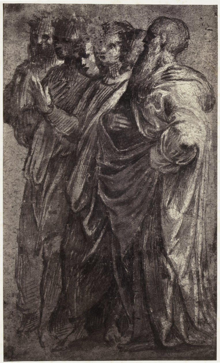 Raphael, hat bölcs rajzának fényképreprodukciója alkotó: Charles Thurston Thompson