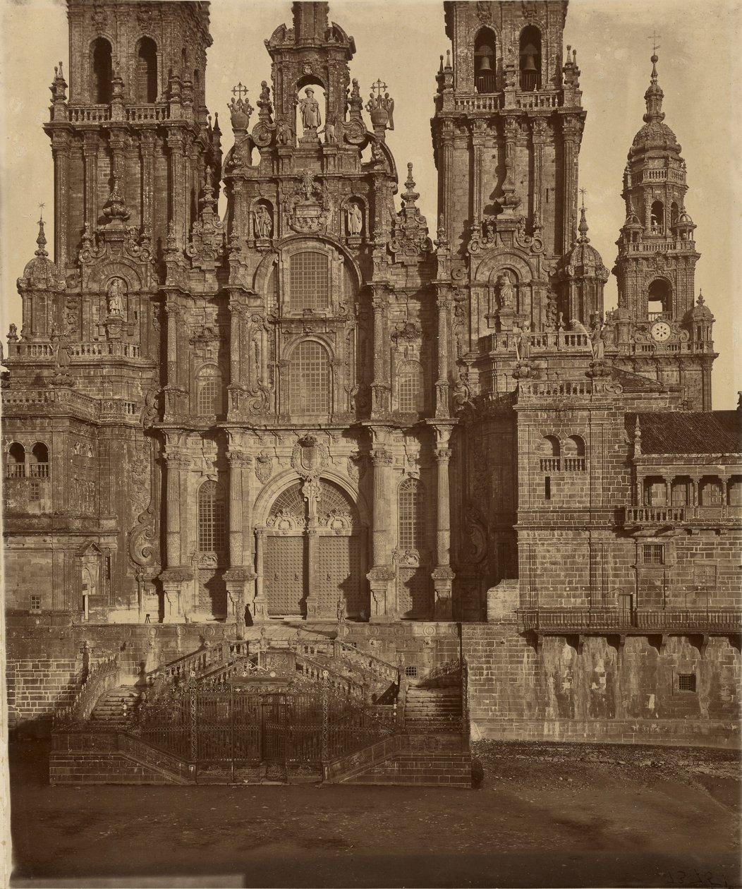 A spanyolországi Santiago de Compostela székesegyház nyugati homlokzata alkotó: Charles Thurston Thompson