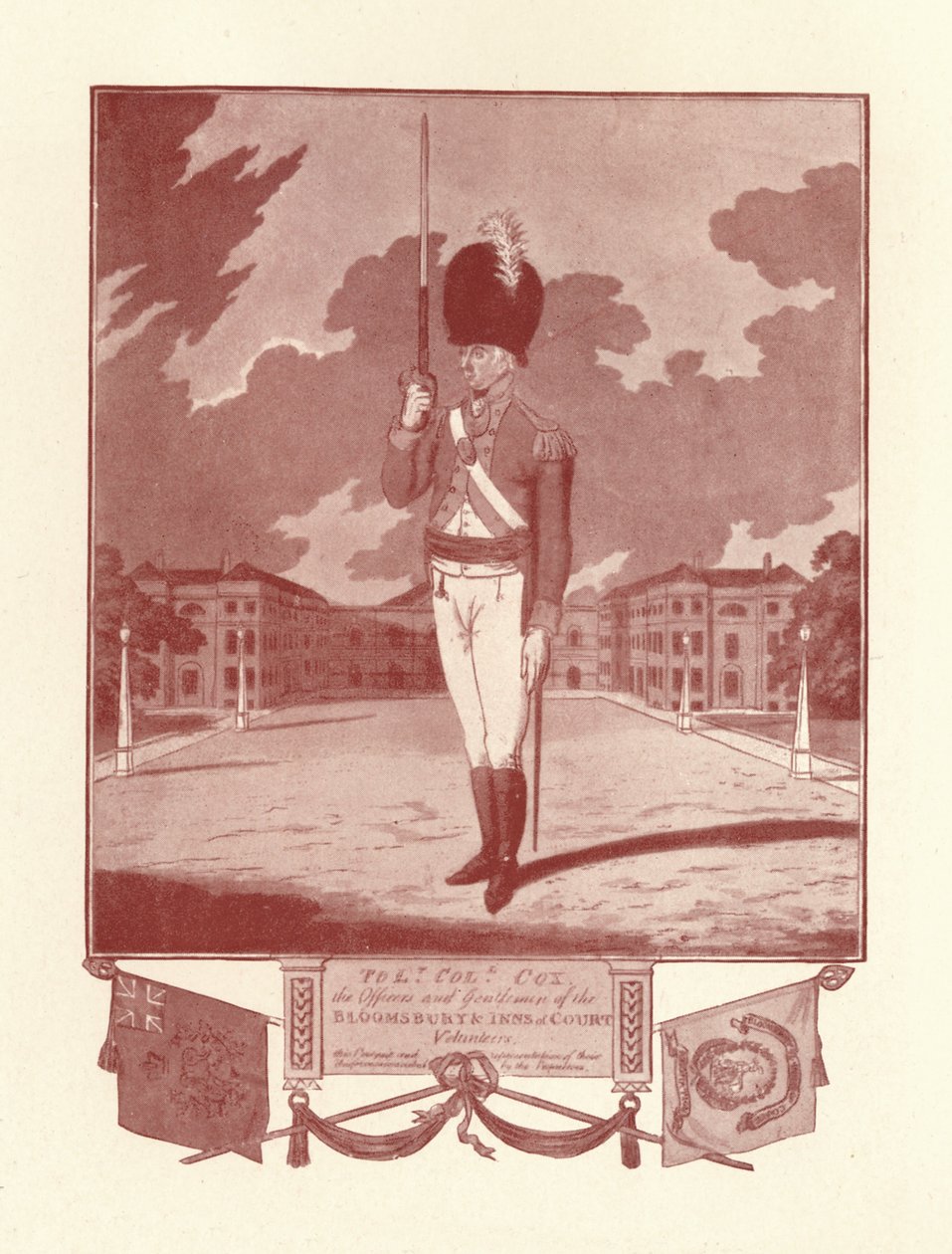 A Bloomsbury & Inns of Court Volunteers tisztjei és urai, 1780-1820, 1909. alkotó: Charles Tomkins