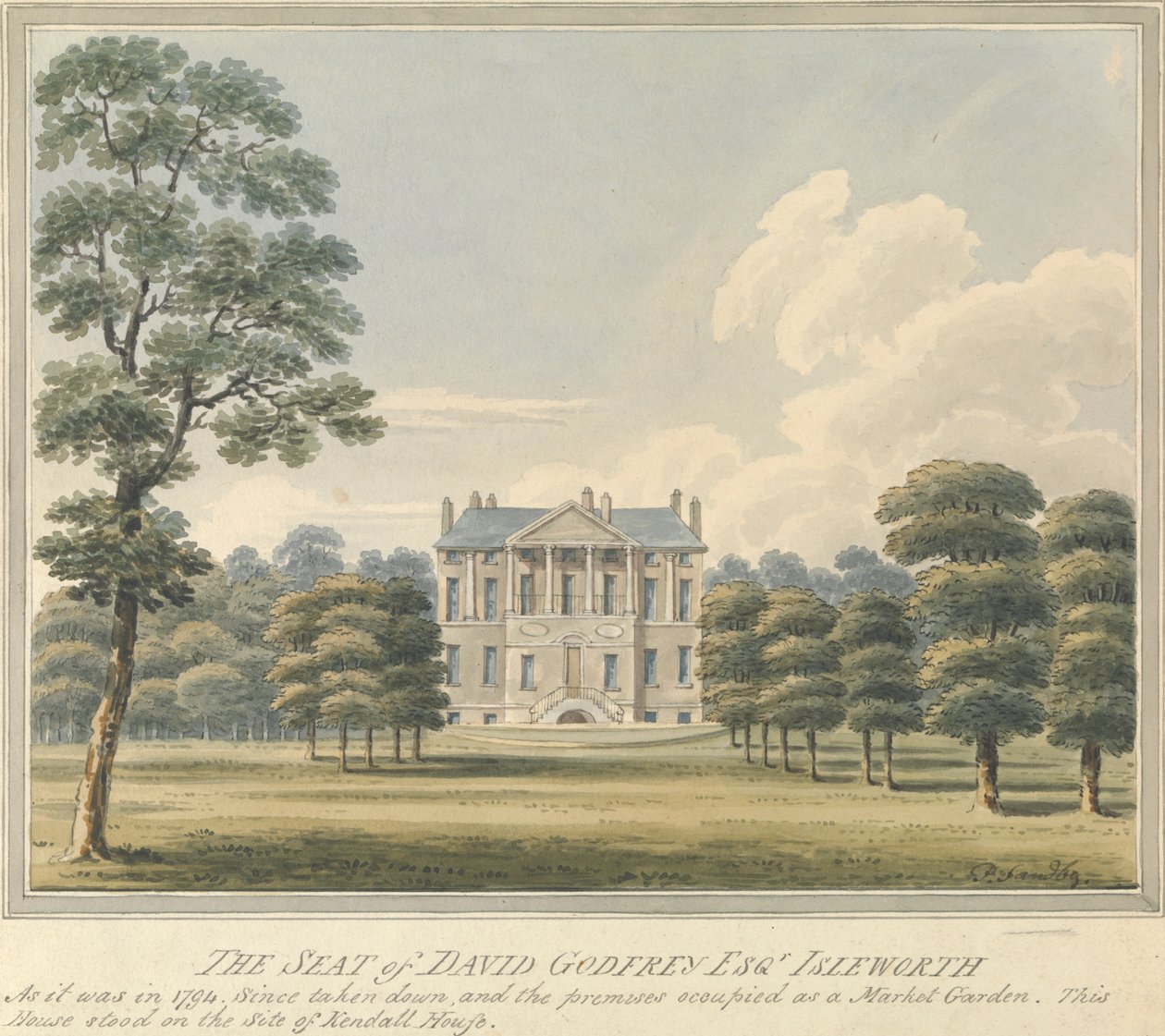 David Godfrey székhelye, Isleworth, Middlesex alkotó: Charles Tomkins