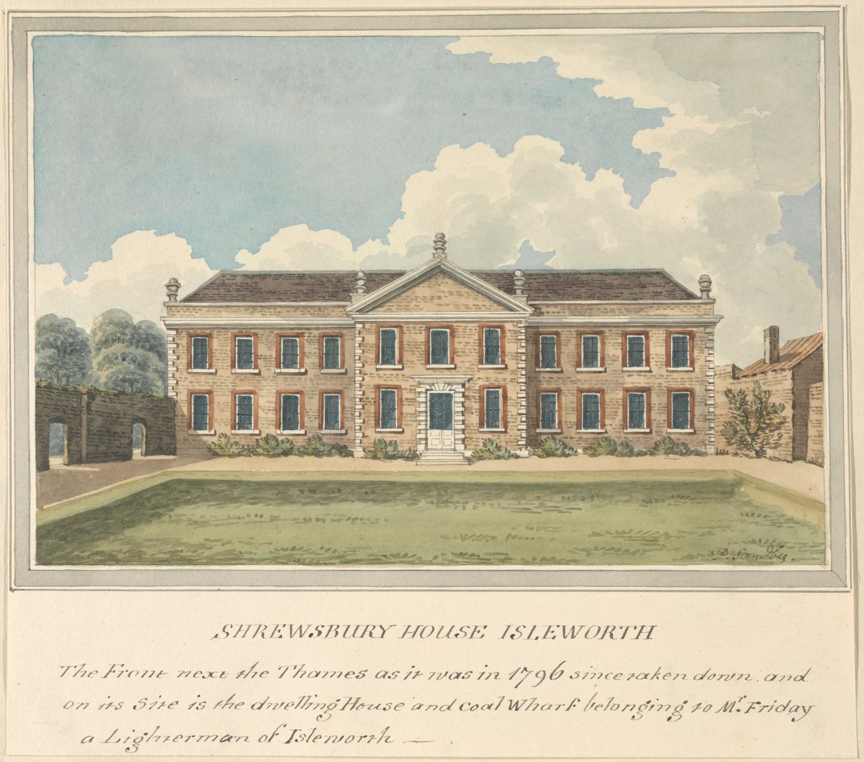 Shrewsbury House, Isleworth, Middlesex alkotó: Charles Tomkins