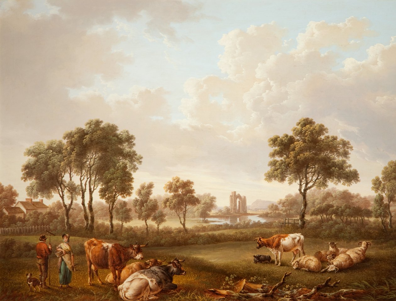 Táj figurákkal, 1812 alkotó: Charles Towne