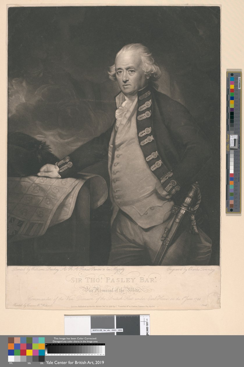 Sir Thomas Pasley alkotó: Charles Townley