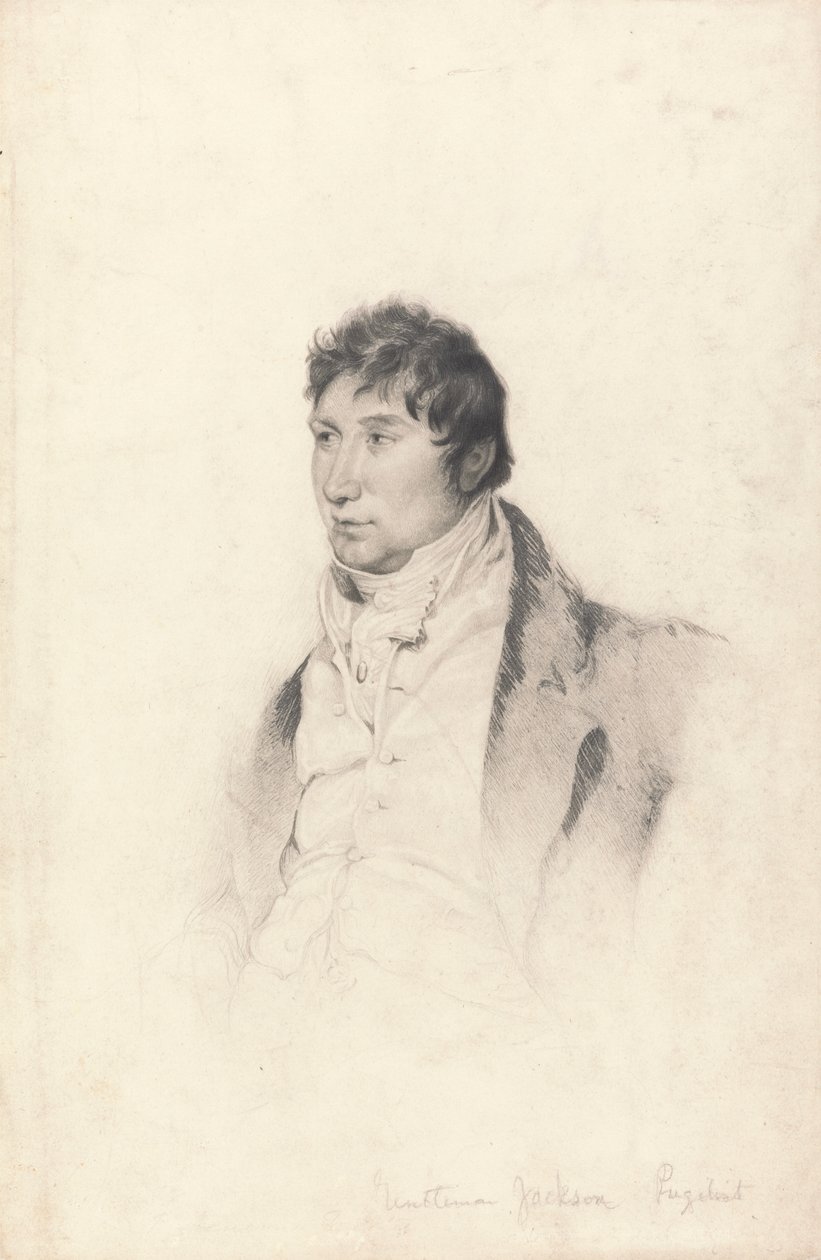 Portrétanulmány Gentleman Jackson metszetéhez alkotó: Charles Turner