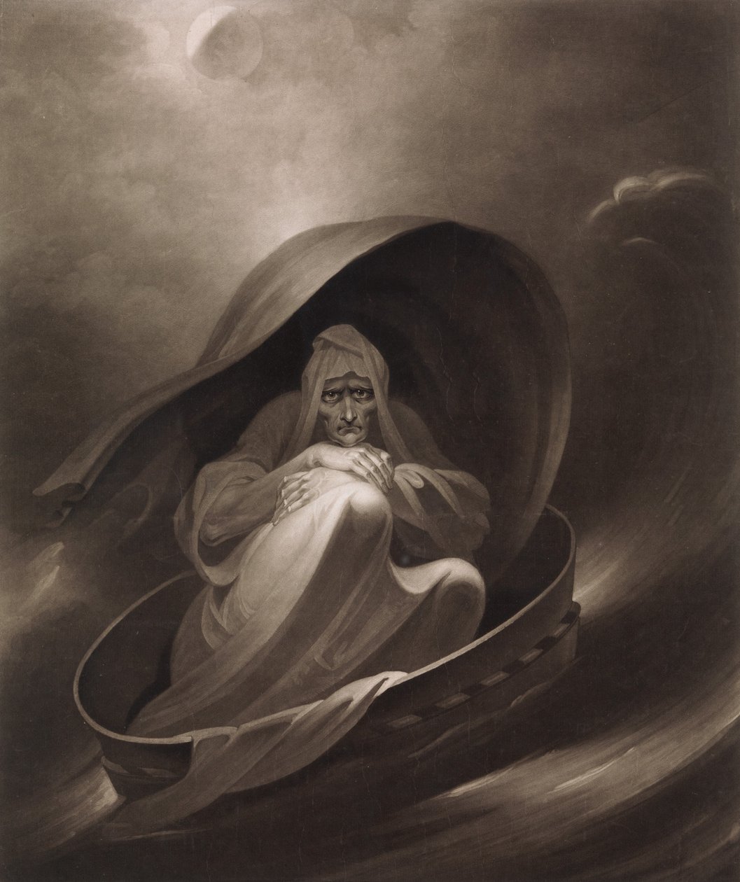 Egy boszorkány Aleppóba hajózik egy szitán, 1807. december 1. alkotó: Charles Turner