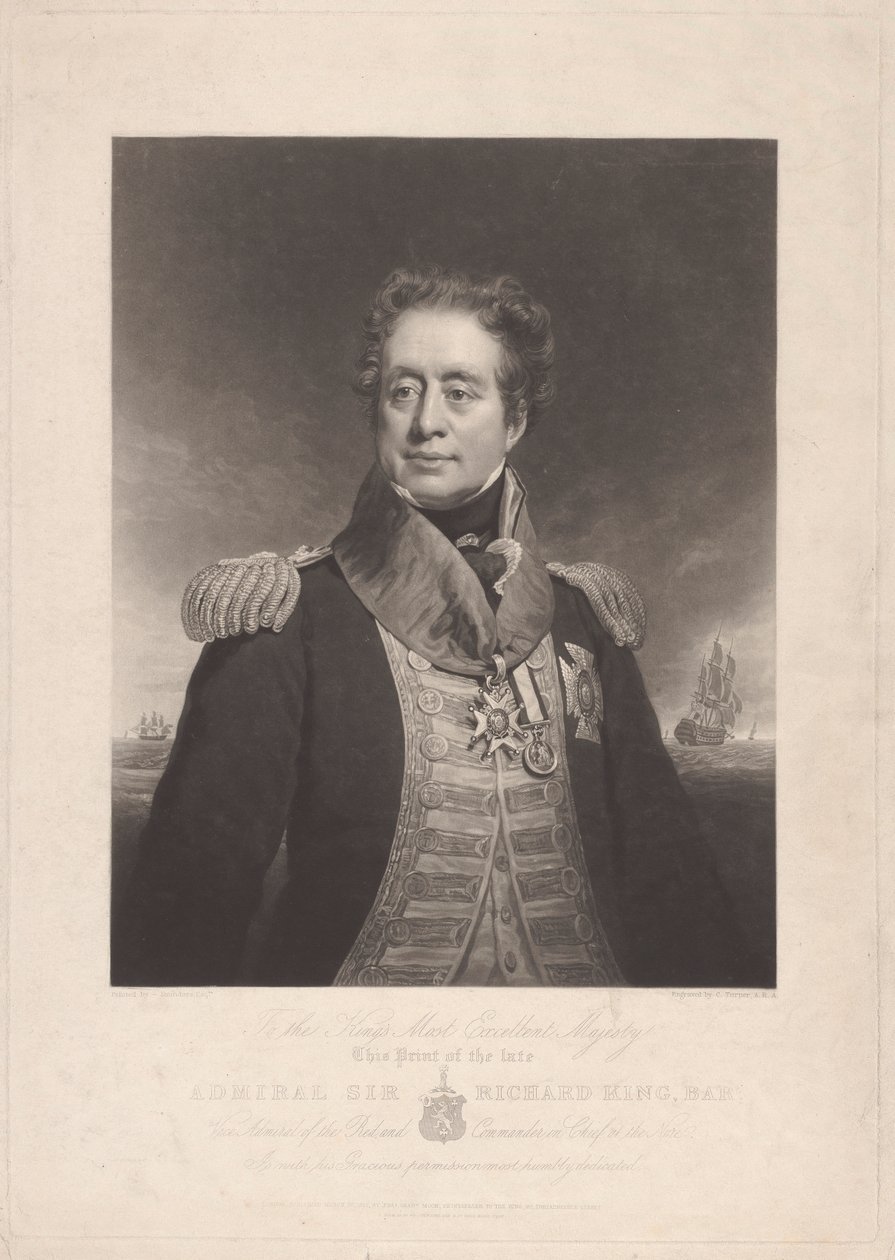 Sir Richard King admirális alkotó: Charles Turner