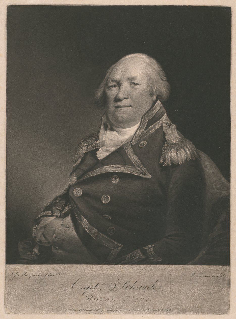 John Schank kapitány alkotó: Charles Turner