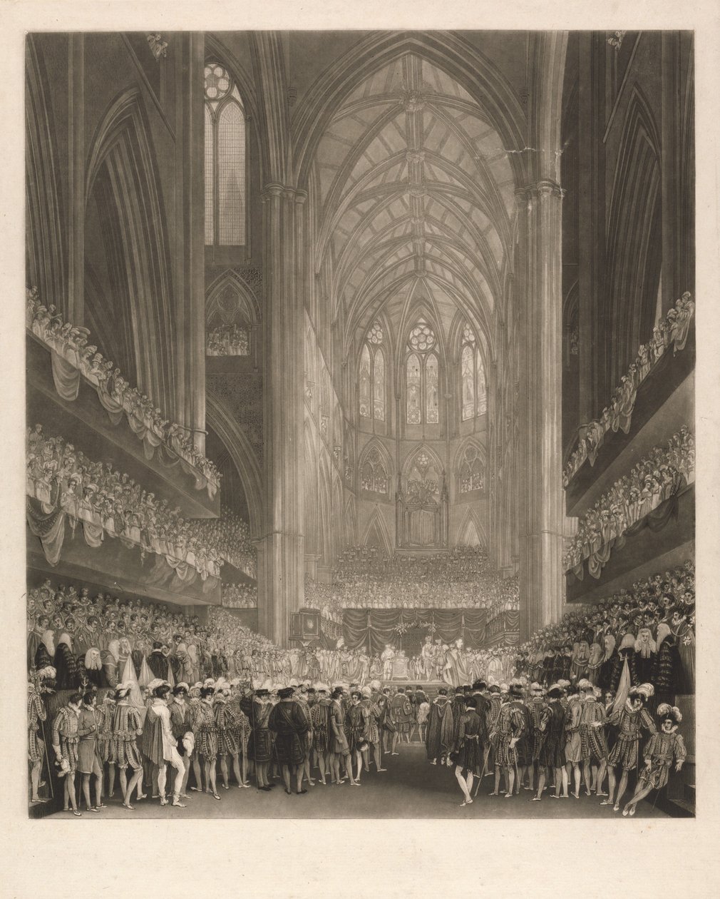 IV. György király koronázása a Westminster-apátságban alkotó: Charles Turner