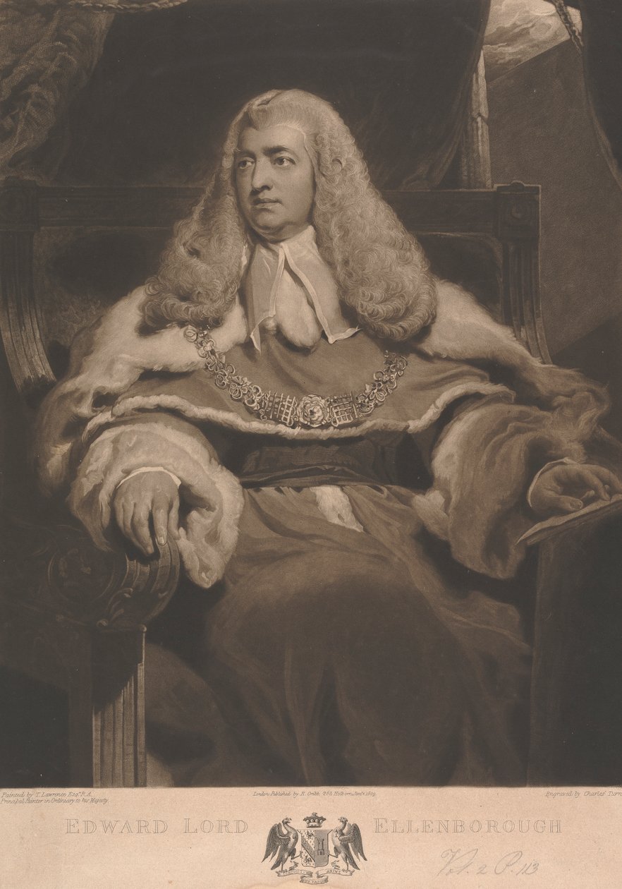 Edward Law, Ellenborough 1. báró alkotó: Charles Turner