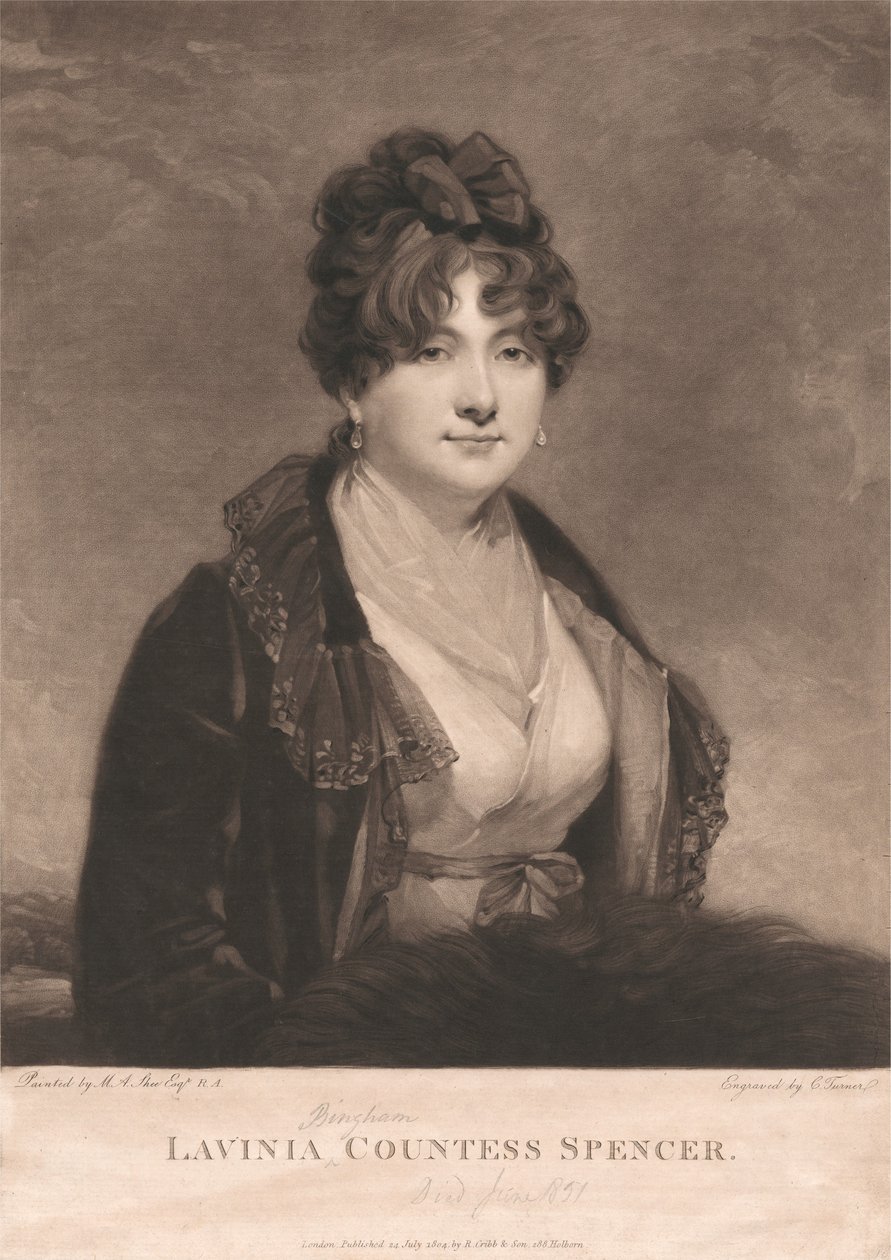Lavinia Bingham, Spencer grófnő alkotó: Charles Turner