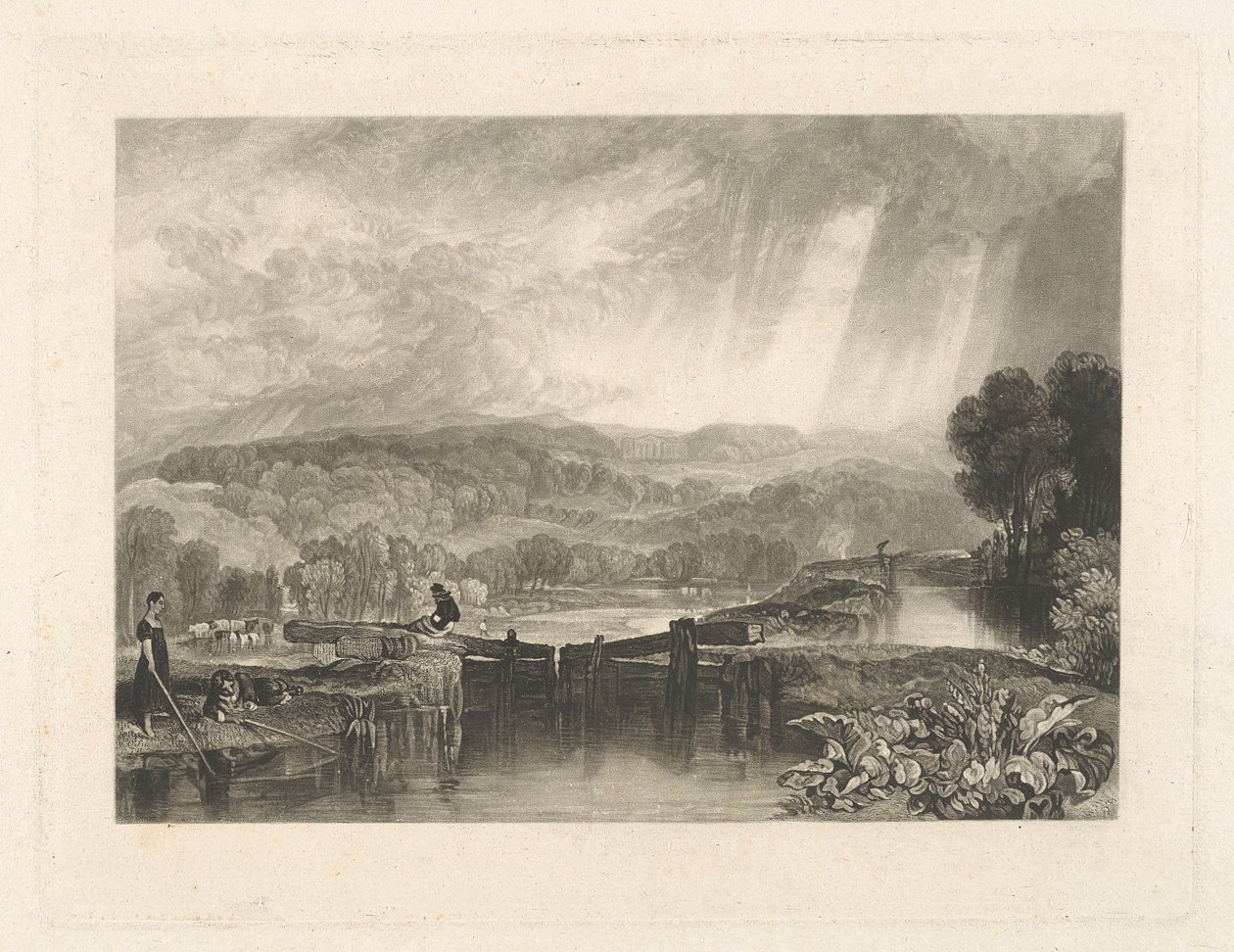 More Park, Watford közelében, a Colne folyón alkotó: Charles Turner