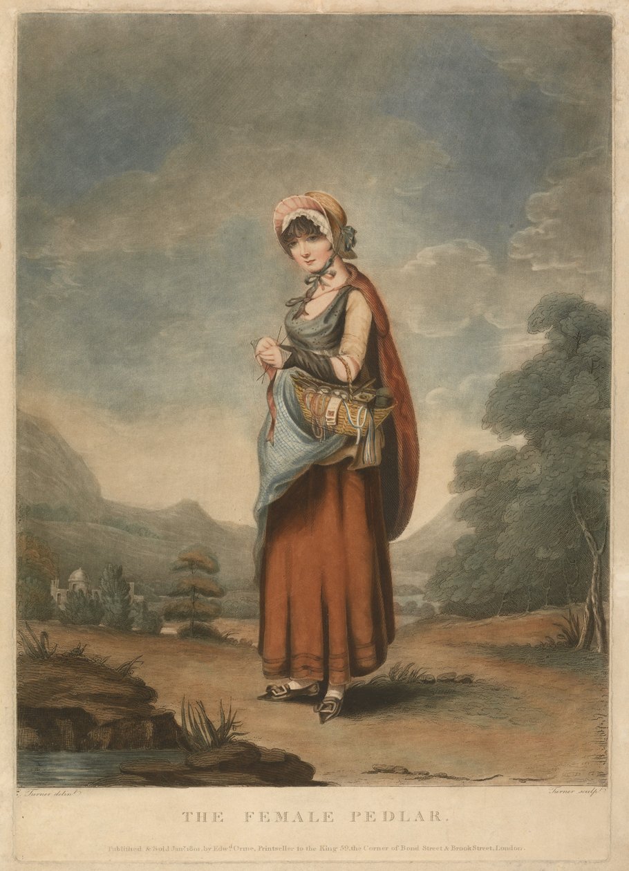 A női utcai árus alkotó: Charles Turner