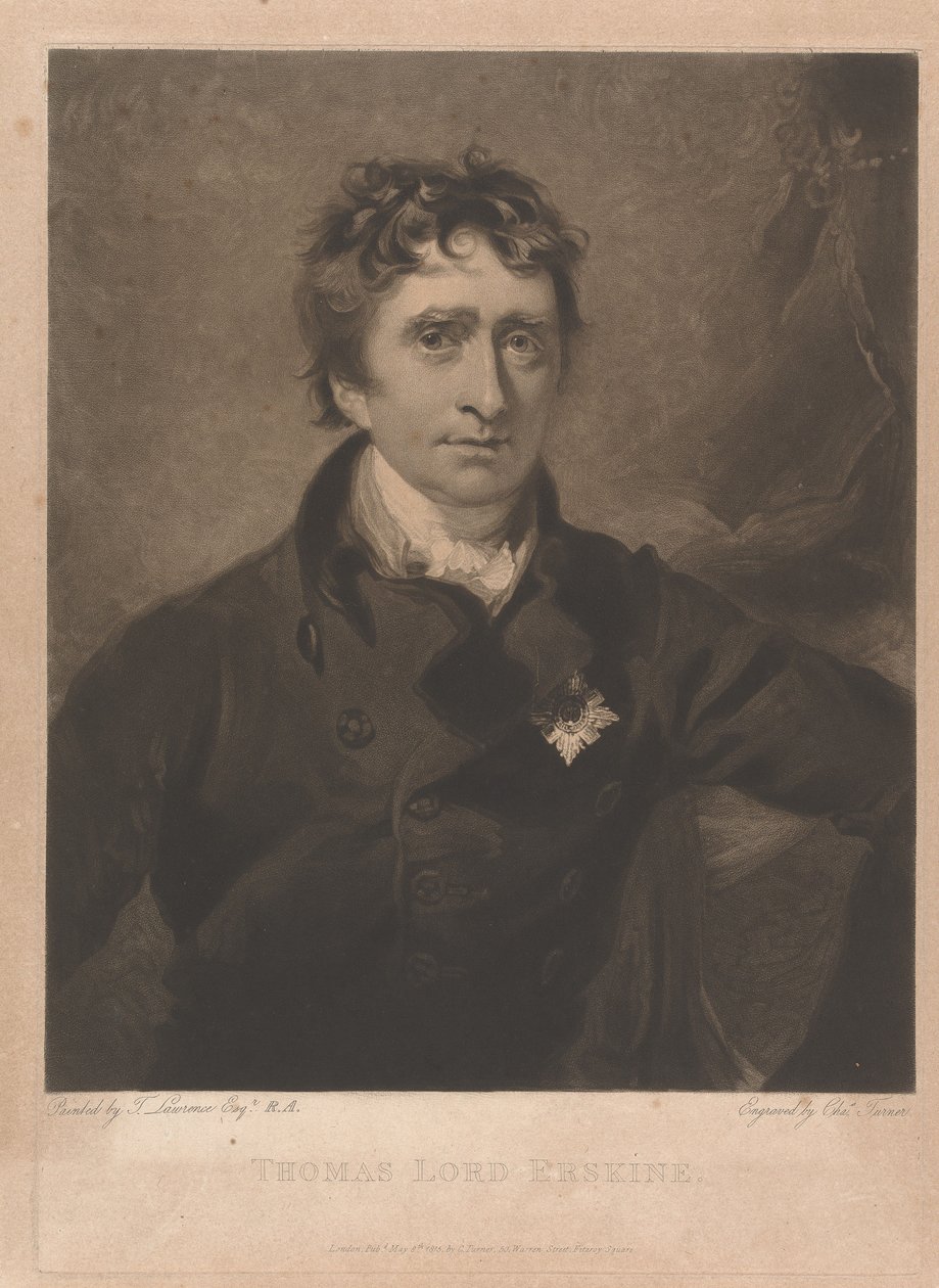 Thomas Erskine, Erskine első bárója alkotó: Charles Turner