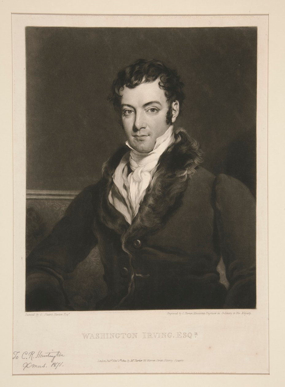 Washington Irving, Esq.r alkotó: Charles Turner