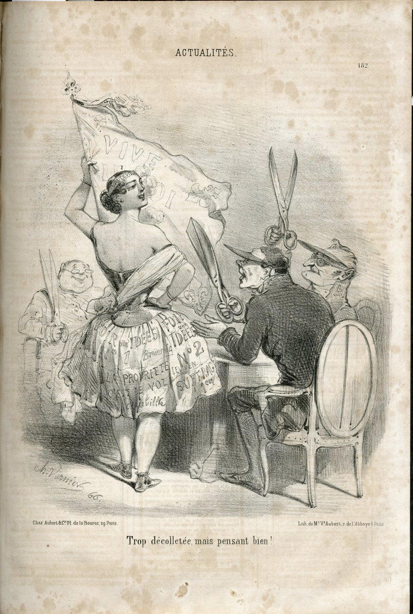 Illusztráció: Charles Vernier (? -1887) a Le Charivariban alkotó: Charles Vernier