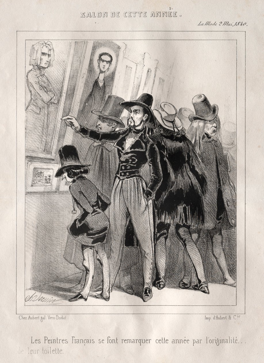 A francia festők ebben az évben az 1840-es vécéjük eredetiségével tűnnek ki. alkotó: Charles Vernier