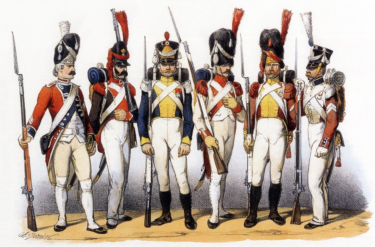 A francia hadsereg egyenruhája: külföldi csapatok francia szolgálatban alkotó: Charles Vernier